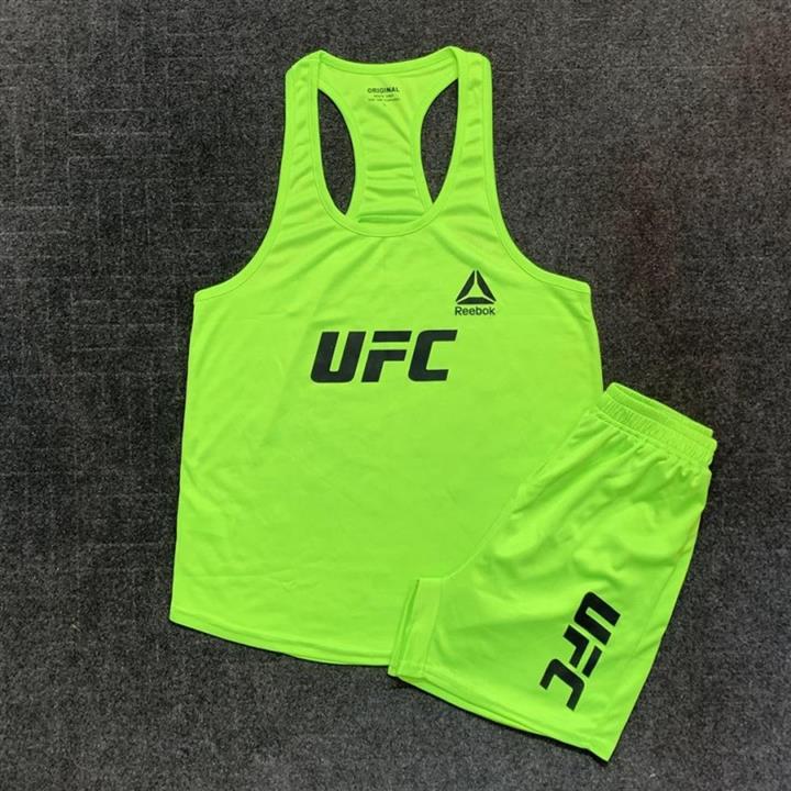 ست مردانه تاپ قهرمانی و شلوارک UFC REEBOK تکی